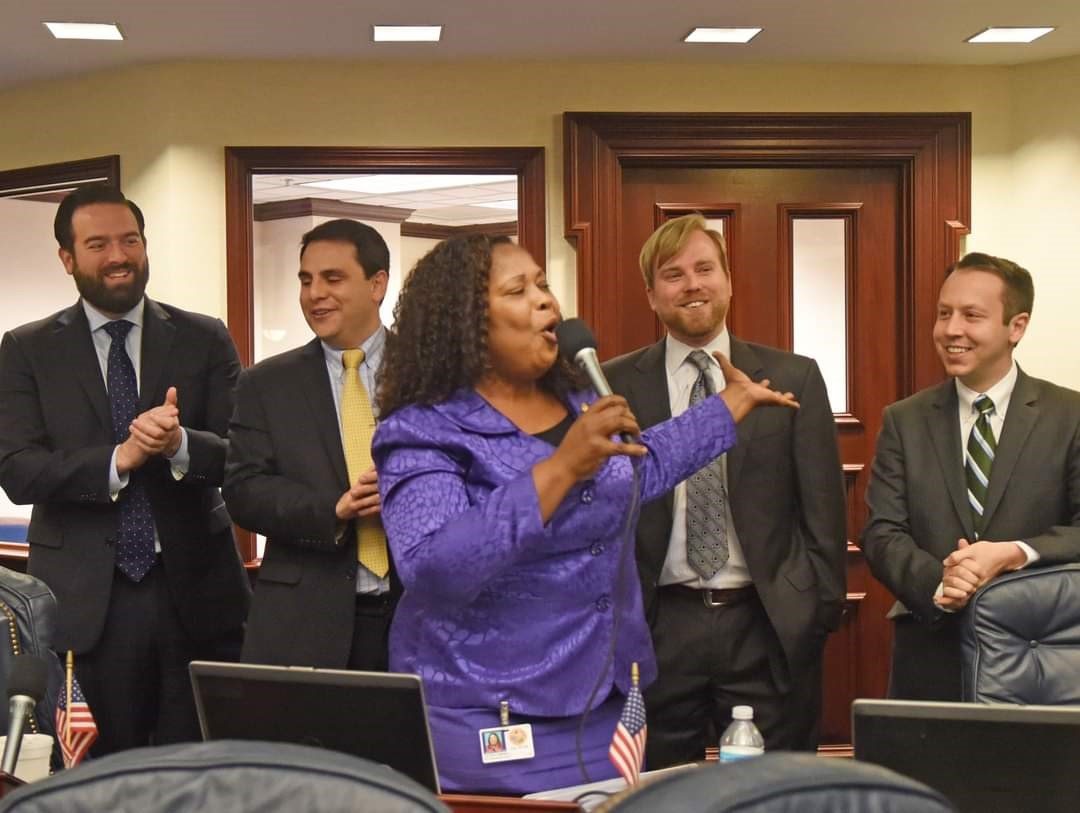 Daphne Campbell speaking on the floor of the Florida House of Representatives